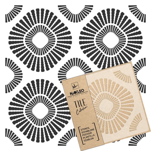 Reusable plastic tile stencil - plastic,