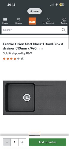 Franke orion matt black - black, 1