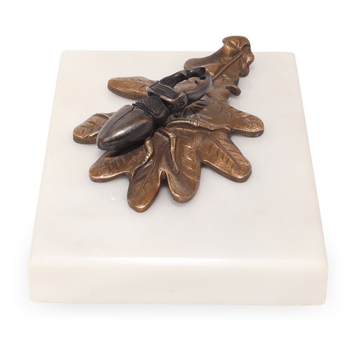 Vintage bronze stag - bronze, beetle