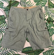 Mantaray Men's Green Cargo Shorts Size 32 Waist W32 Regular Fit Cotton Pockets