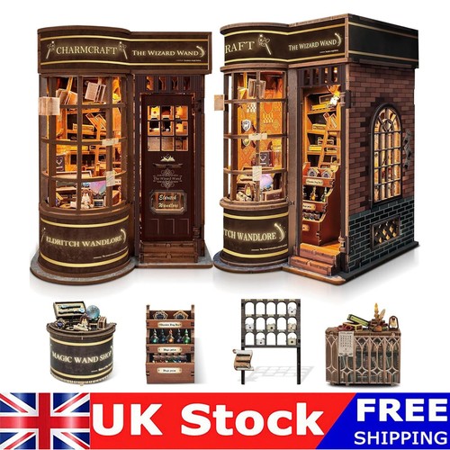 Wooden book nook kit diy - 3d,