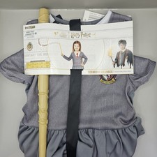 Harry Potter Hermione Granger Fancy Dress Costume Dress And Wand Age 3-4 Years