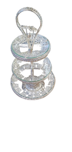Cake stand glass - stand, 3tier