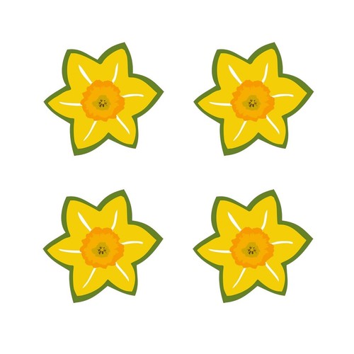Daffodil iron on transfer - x,
