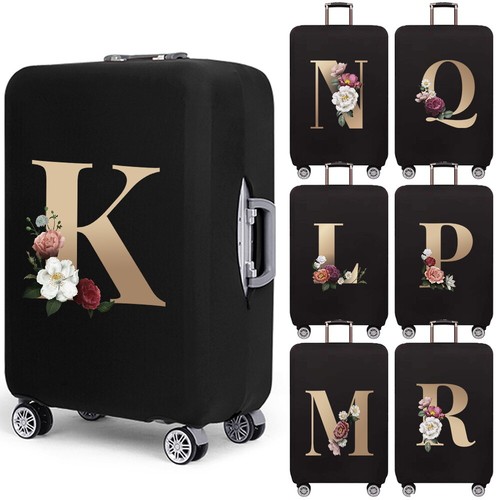 Gold letters travel suitcase - letters,