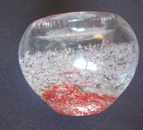 Red crystal glass - red, crystal/glass