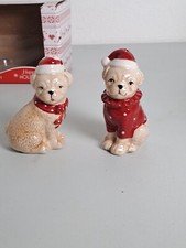Pug Dogs Ceramic Holiday Salt