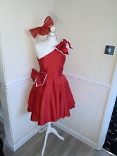 bespoke red bow dress mark Melia Party Fashion Karl Bowman
