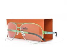 rare iC! Berlin GOLF Sunglasses Electric Green UV400 Clear Lens 61mm Raf S