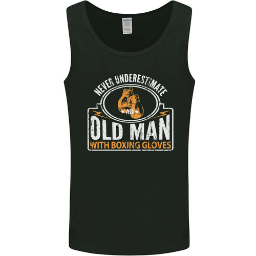 Old man with boxing - an,