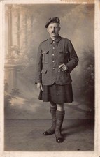 Ww1 Scottish Soldier Swagger Stick c1915- Morrisons Edinburgh  Postcard