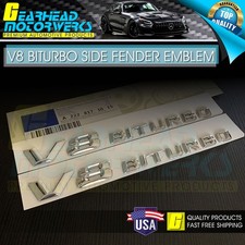 V8 BiTurbo Emblem Side Fender