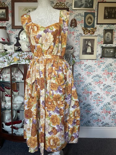 Size vintage rose orange - size, 14-16
