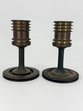 2 Vintage brass trench art