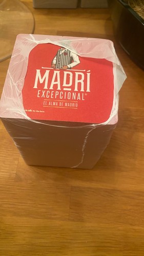 100 madri beer mats - 100,