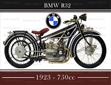 BMW R32 #M447 SIGN 16 X 12" GARAGE SHED ALUMINIUM METAL NEW PLAQUE VINTAGE BIKE