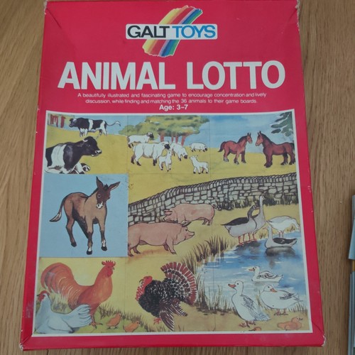 Vintage galt toys animal lotto - vintage,