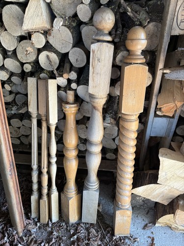 Newel posts and - and, spindles