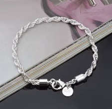 925 Sterling Silver Twisted