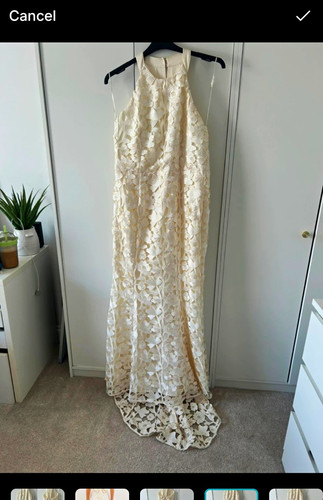 Phase 8ivory lace halter - lace,