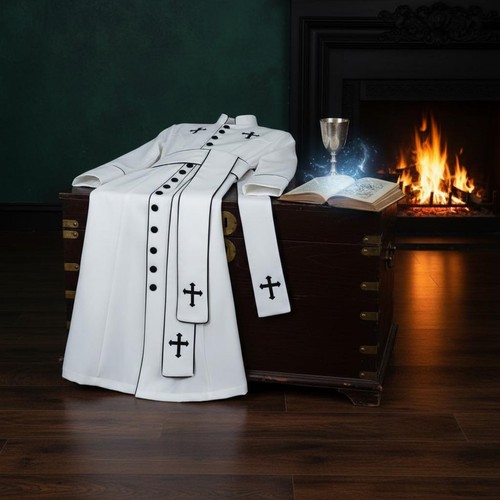 Cross print priest - cross,