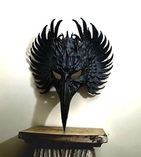 Raven Mask Black Crow Long