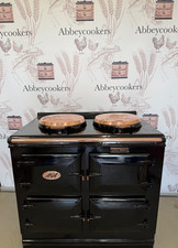 3 Oven AGA - Fully reconditioned - Black - Copper finishes