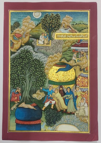 Persian miniature painting - miniature,