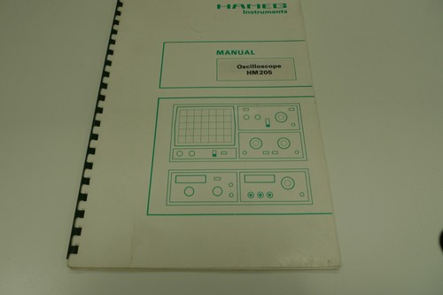 Hameg hm205 instruction - hameg,
