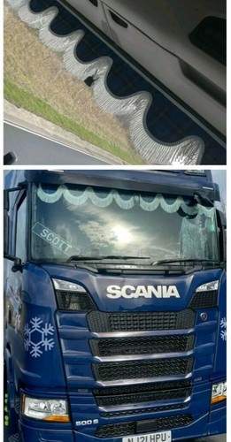 Truck pelmet tartan - truck,