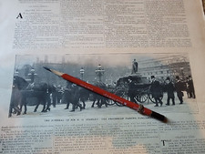 1904 HM Stanley Funeral Photo Explorer Horses Carriage