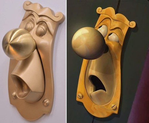 Alice wonderland gold door - gold,