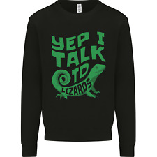 I Talk To Lizards Chameleons Bearded Dragons Mens Sweatshirt Jumper