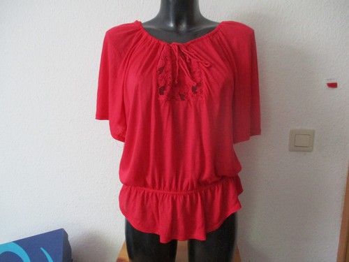 Red carmen blouse shirt size - red,