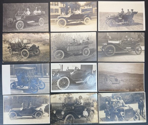 Rppc brass era - era, automobile