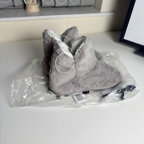 New look grey faux - grey, pom