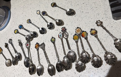 Souvenir spoons plated - spoons,