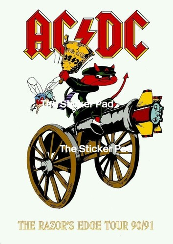 Sticker dc 1991 tour - ac/dc,