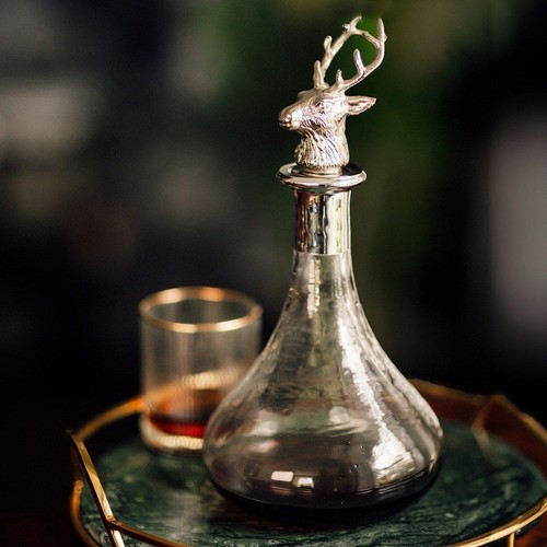 Glass ships decanter - ships, with