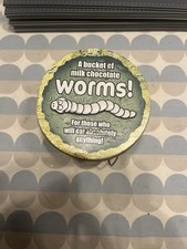 A Bucket Full of Chocolate Milk Worms Bucket Tin 2009  Creative Confectionery