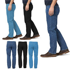 MENS DENIM JEANS STRAIGHT LEG REGULAR FIT WORK PLAIN JEAN PANT UK WAIST SIZE