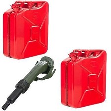 2 x 20L Metal Fuel Jerry Can &