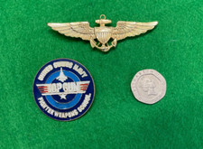 US Navy Fighter Weapons School (Top Gun) and US Navy Wings badges.