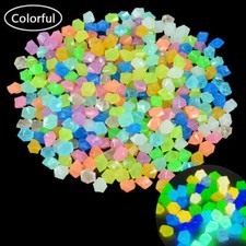 1000 Glow In The Dark Pebbles Luminous Stones Garden Walkaway Aquarium Fish Tank