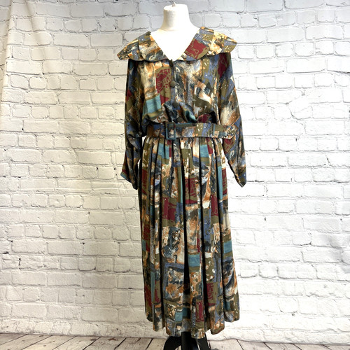 Graphite vintage dress circa - vintage, (circa