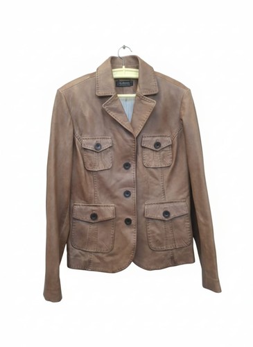 Leather jacket autograph - leather, m&s