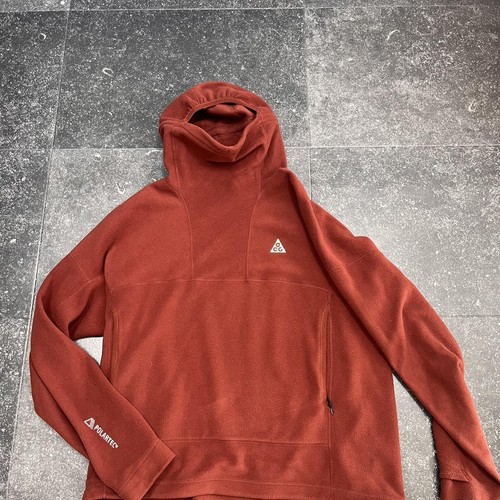 Nike acg fleece hoodie red - acg, in