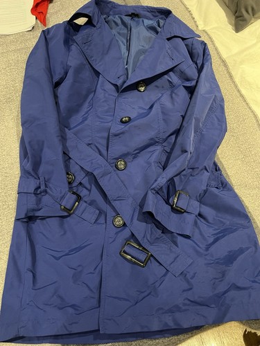 Cobalt blue trench - m&s, coat