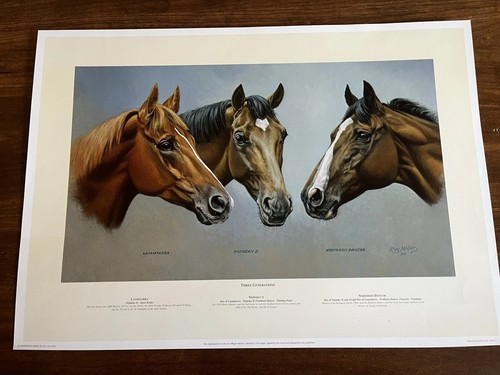 Horse racing print