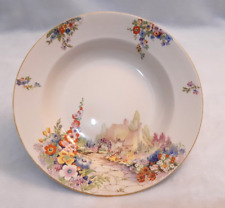 Vintage 1930's Swinnertons "Old English Cottage Gardens"Serving Deep Plate 10.5"